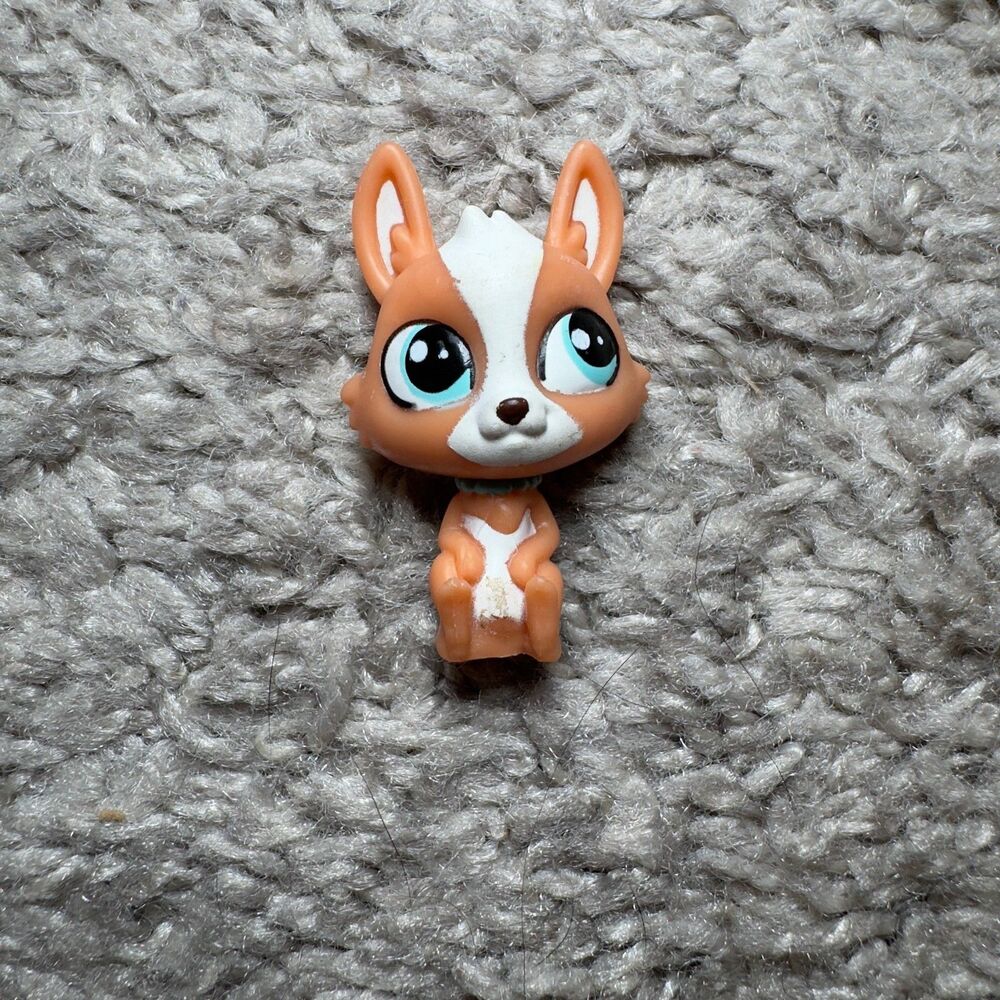 Littlest Pet Shop #3721 Corgi Dog Brown White Mini Pet LPS Collectible Kids Toy